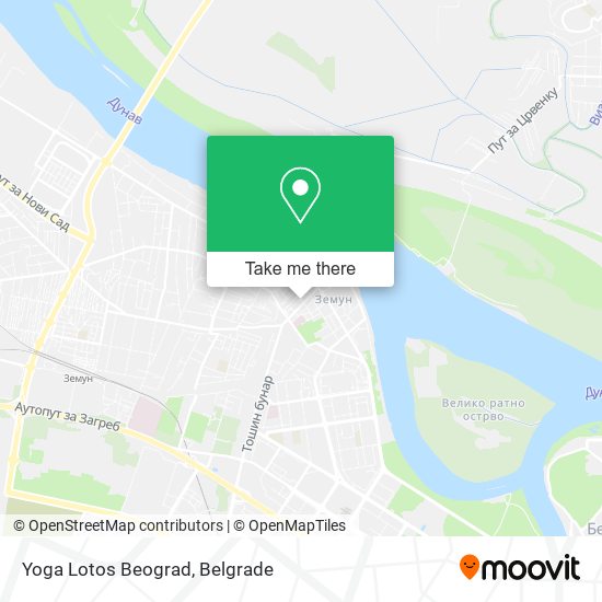 Yoga Lotos Beograd map