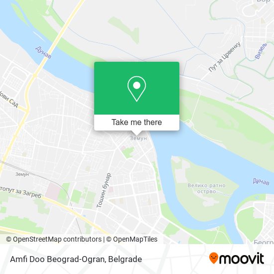 Amfi Doo Beograd-Ogran map