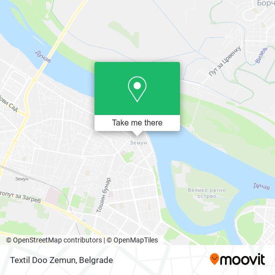 Textil Doo Zemun map