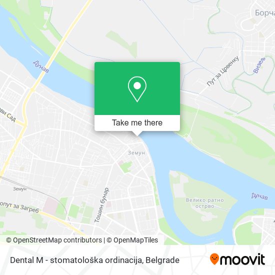 Dental M - stomatološka ordinacija map