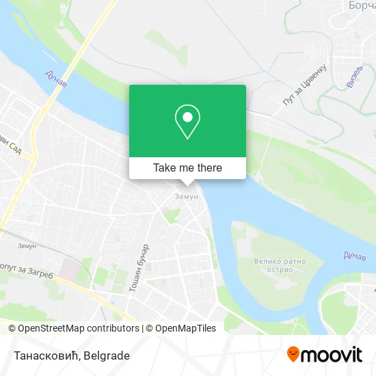 Танасковић map