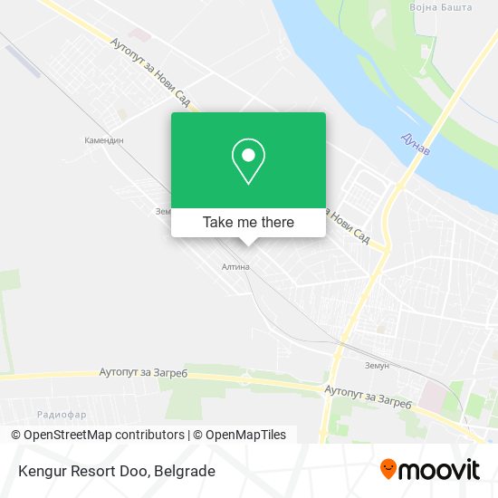 Kengur Resort Doo map