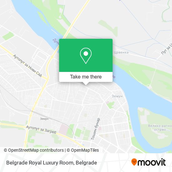 Belgrade Royal Luxury Room map