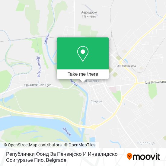 Републички Фонд За Пензијско И Инвалидско Осигурање Пио map