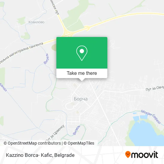 Kazzino Borca- Kafic map