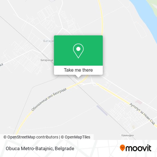 Obuca Metro-Batajnic map