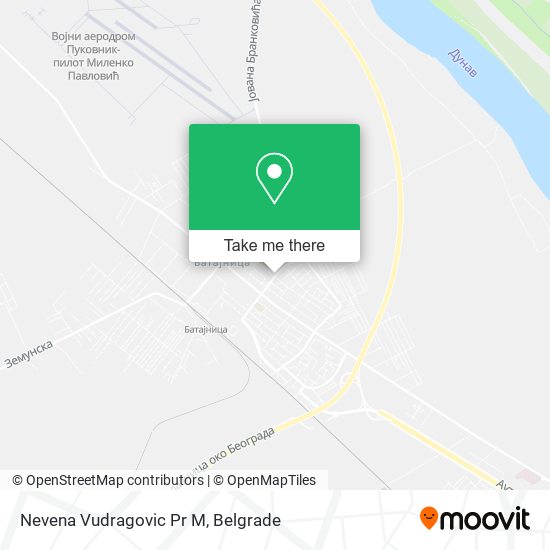 Nevena Vudragovic Pr M map