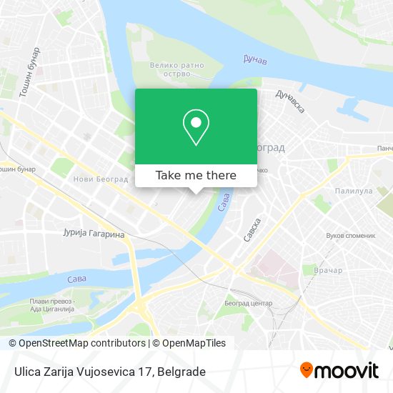 Ulica Zarija Vujosevica 17 map