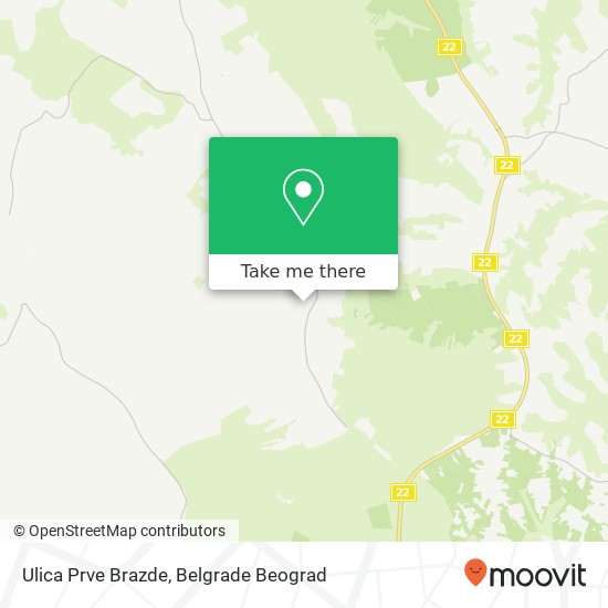 Ulica Prve Brazde map