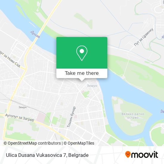 Ulica Dusana Vukasovica 7 map