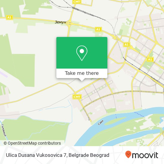 Ulica Dusana Vukosovica 7 map