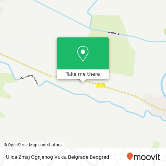 Ulica Zmaj Ognjenog Vuka map
