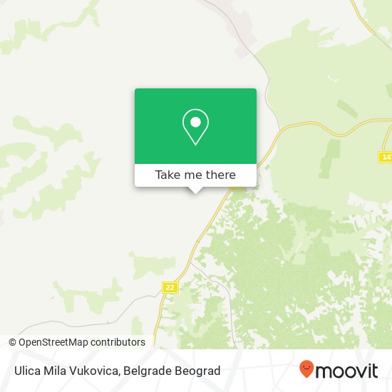 Ulica Mila Vukovica map