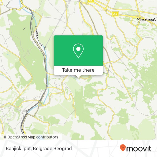 Banjicki put map