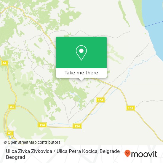 Ulica Zivka Zivkovica / Ulica Petra Kocica map