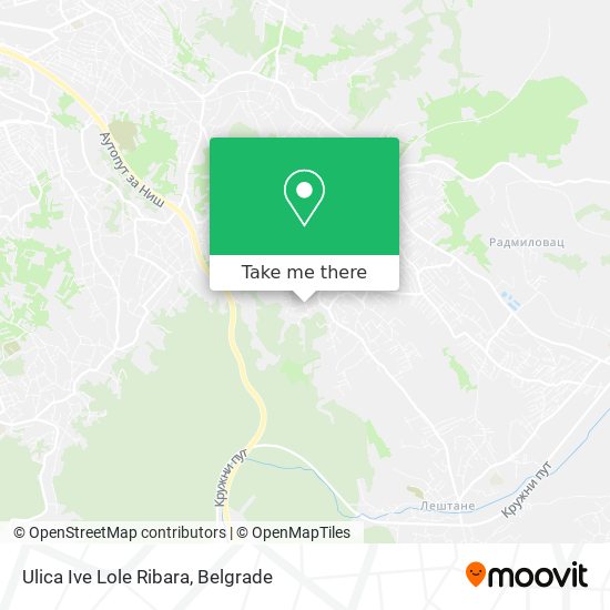 Ulica Ive Lole Ribara map