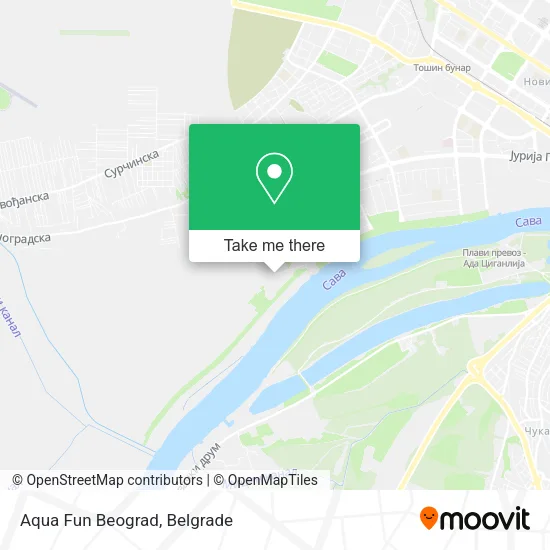Aqua Fun Beograd map