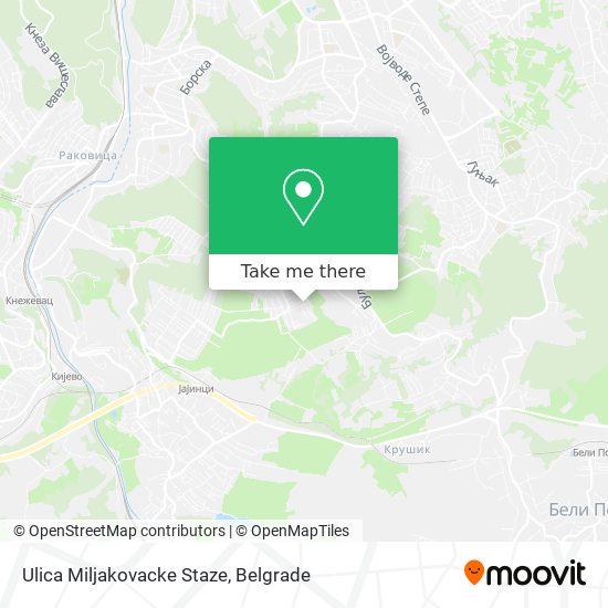 Ulica Miljakovacke Staze map