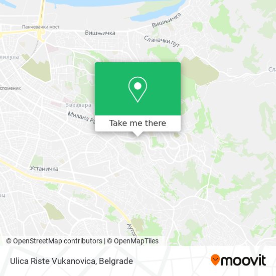 Ulica Riste Vukanovica map