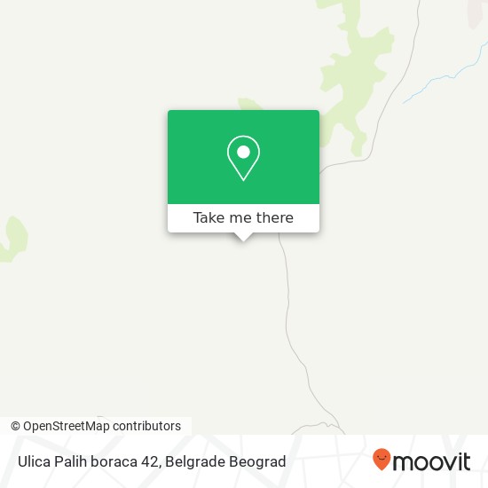 Ulica Palih boraca 42 map