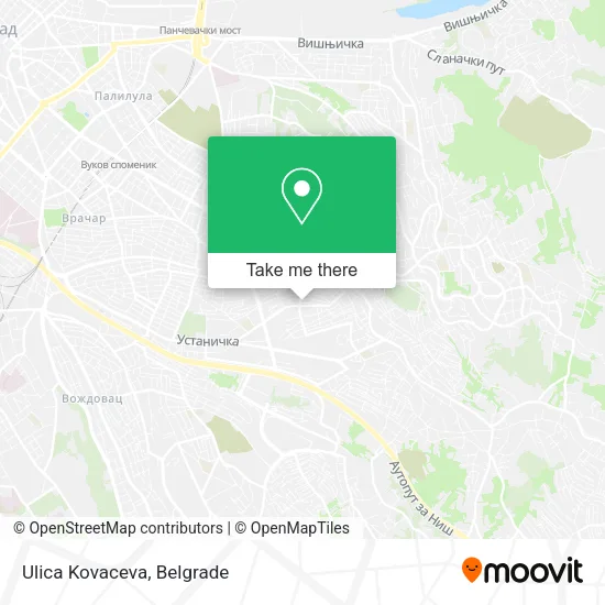 Ulica Kovaceva map