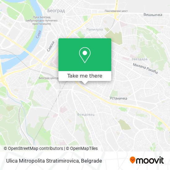 Ulica Mitropolita Stratimirovica map