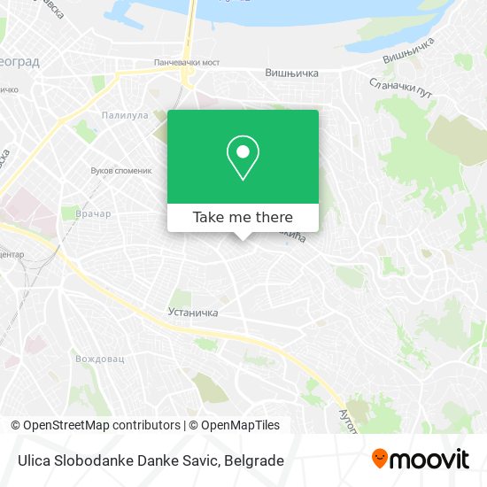 Ulica Slobodanke Danke Savic map