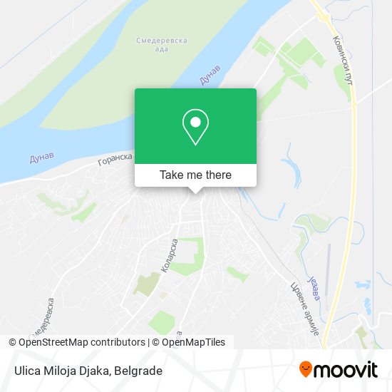 Ulica Miloja Djaka map