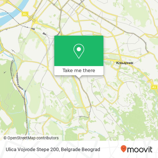 Ulica Vojvode Stepe 200 map