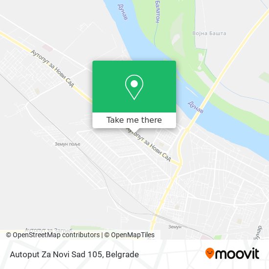 Autoput Za Novi Sad 105 map