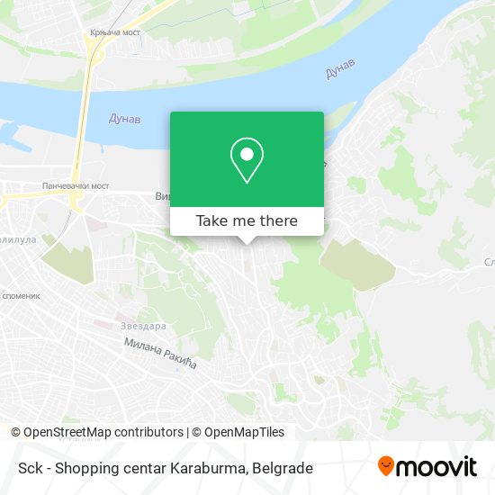Sck - Shopping centar Karaburma map