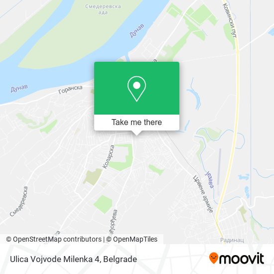 Ulica Vojvode Milenka 4 map