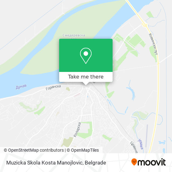 Muzicka Skola Kosta Manojlovic map