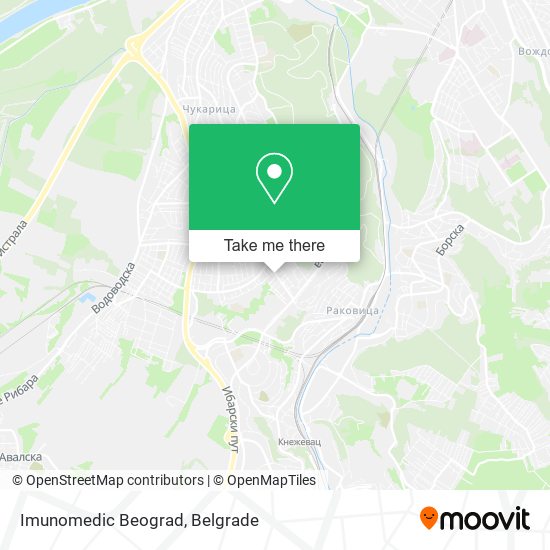 Imunomedic Beograd map