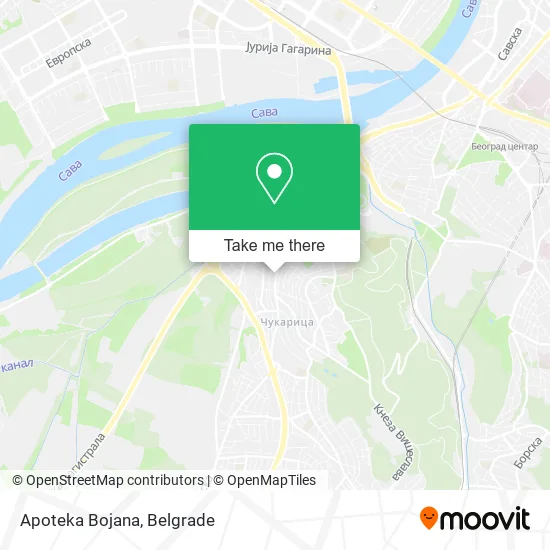 Apoteka Bojana map