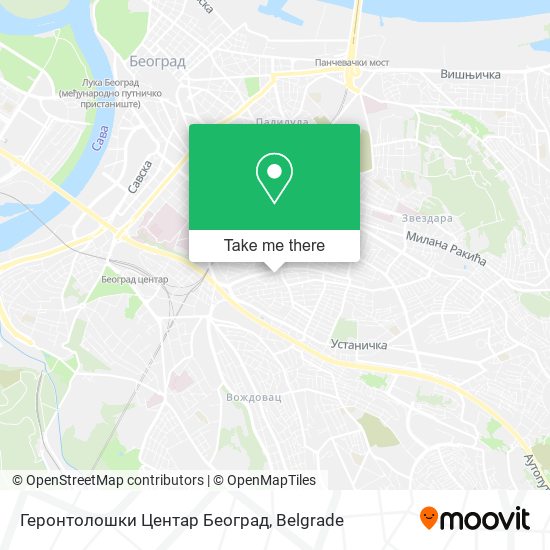 Геронтолошки Центар Београд map