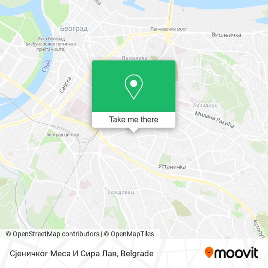 Сјеничког Меса И Сира Лав map