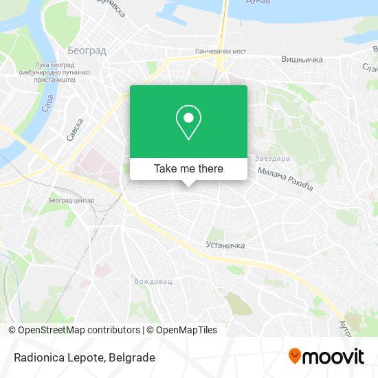 Radionica Lepote map