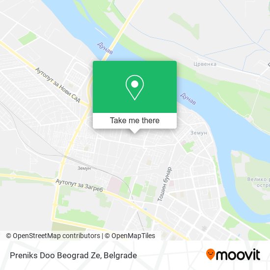 Preniks Doo Beograd Ze map