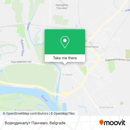 Војводинапут Панчево map