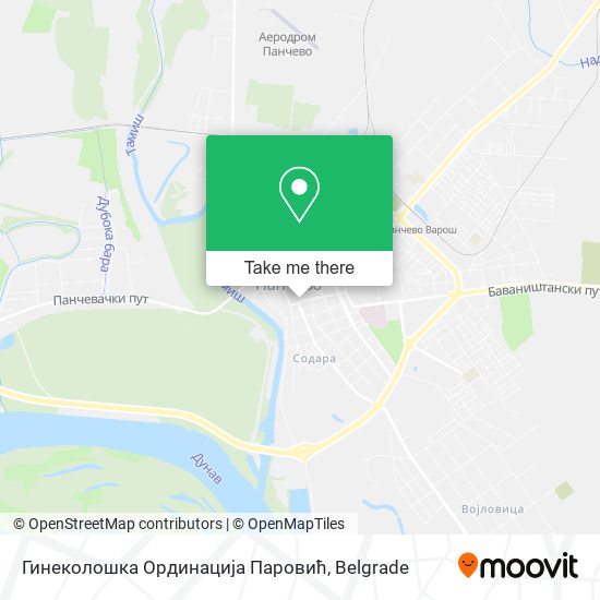 Гинеколошка Ординација Паровић map