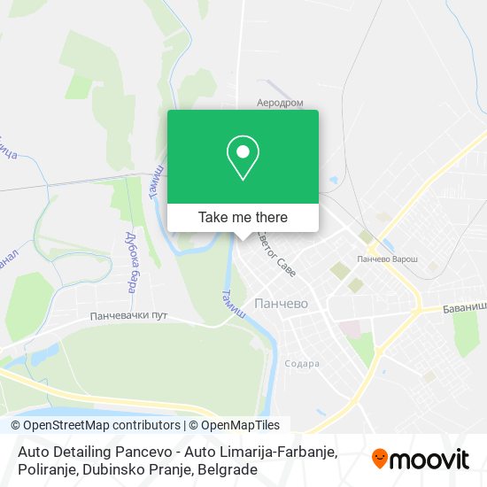 Auto Detailing Pancevo - Auto Limarija-Farbanje, Poliranje, Dubinsko Pranje map