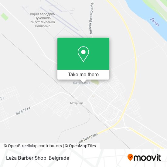 Leža Barber Shop map