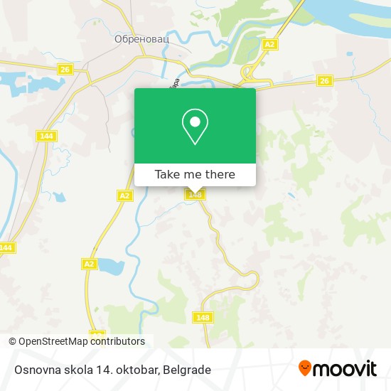 Osnovna skola 14. oktobar map