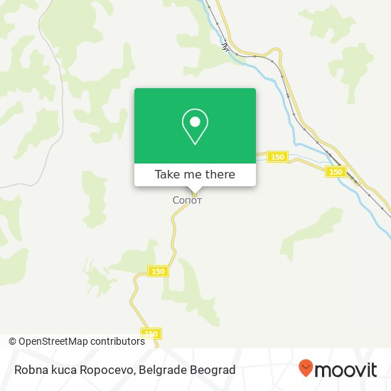 Robna kuca Ropocevo map