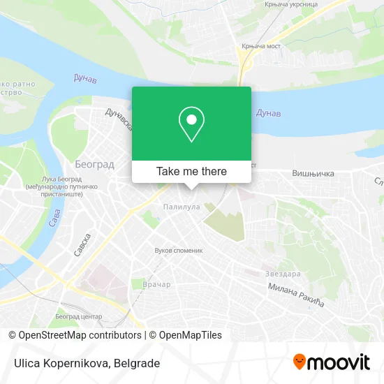 Ulica Kopernikova map