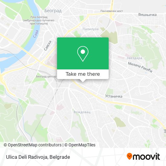 Ulica Deli Radivoja map