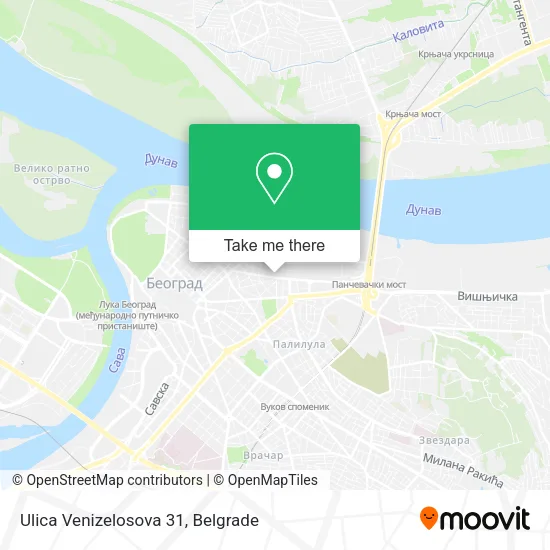 Ulica Venizelosova 31 map