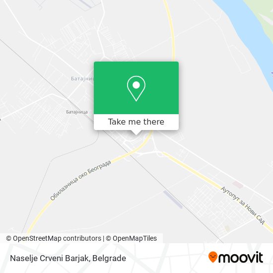 Naselje Crveni Barjak map