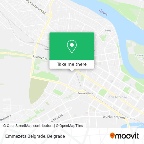 Emmezeta Belgrade map